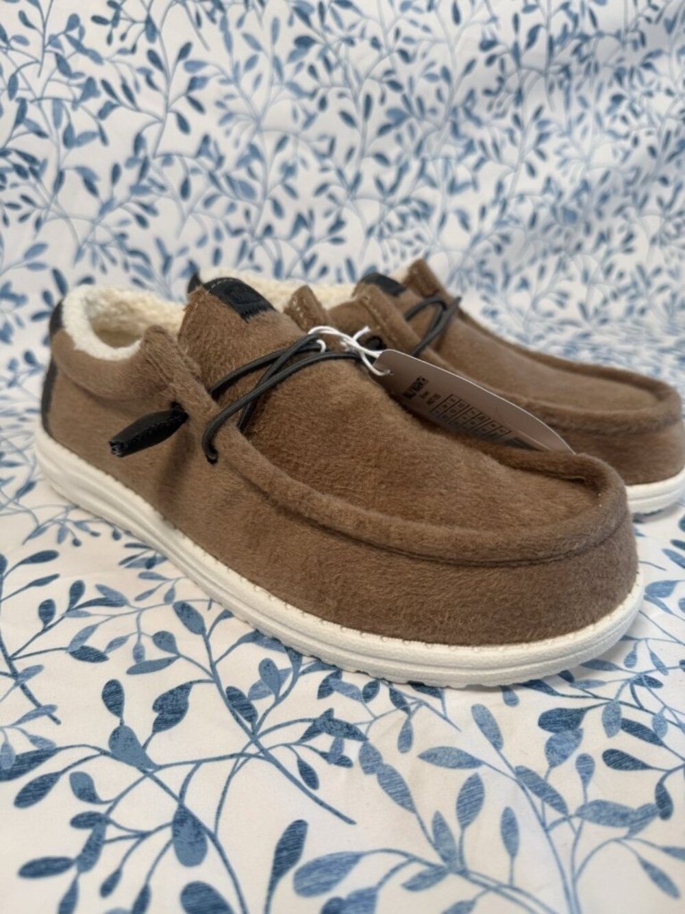 Hey Dude Wally Warmth 40627-255 Brown Shearling Men's Casual Shoes US 10